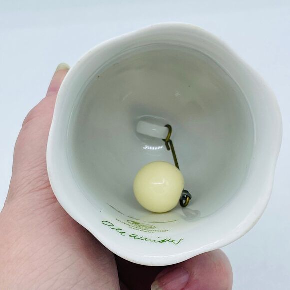 Vintage German Hutschenreuther Porcelain Bell Januar Germany Signed Birds & Sun - Picture 5 of 8